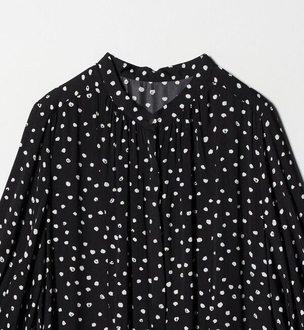 UNITED ARROWS green label relaxing「サテン ギャザー ショートスリーブ ワンピース 2」|ワンピース|