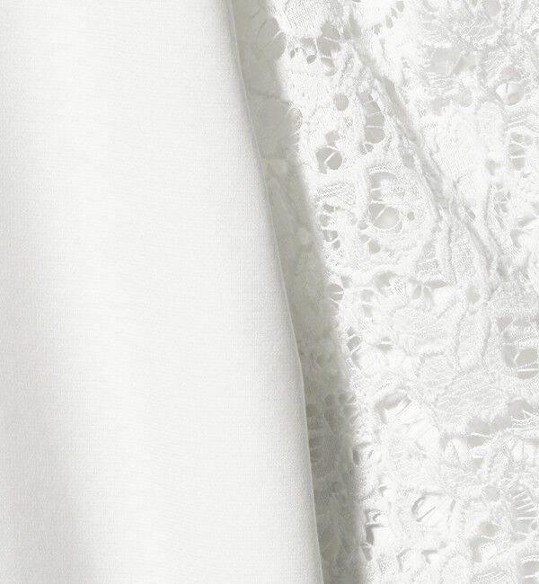 UNITED ARROWS green label relaxing「袖レース ドッキング プルオーバー カットソー」|Tシャツ・カットソー|