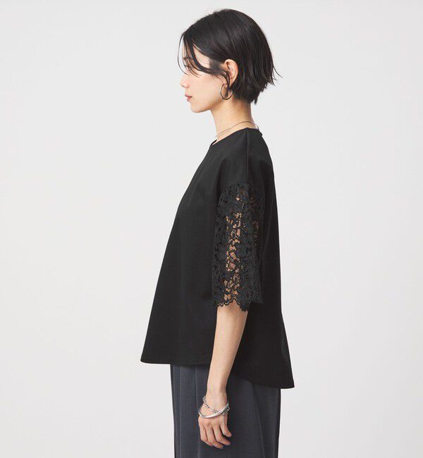 UNITED ARROWS green label relaxing「袖レース ドッキング プルオーバー カットソー」|Tシャツ・カットソー|