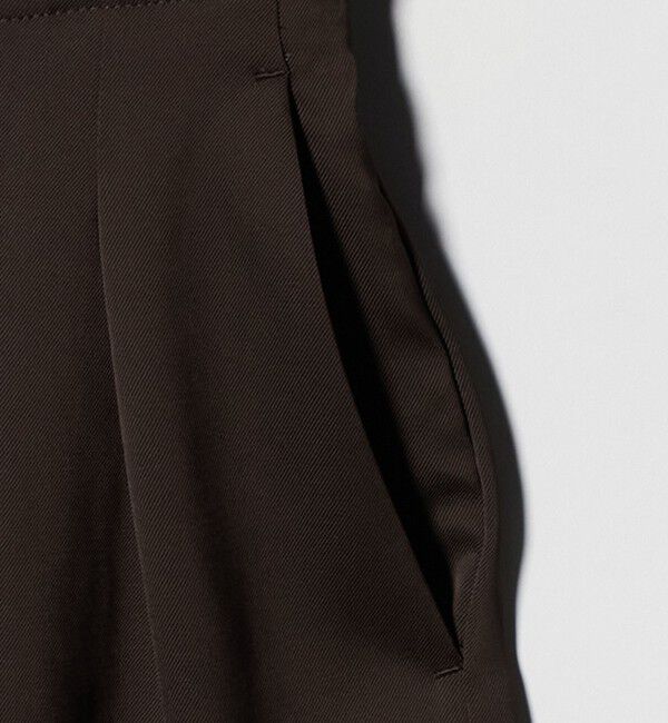 BEAUTY&YOUTH UNITED ARROWS「ポリエステル ドレープ 2タック ワイドパンツ ウォッシャブル」|チノ|