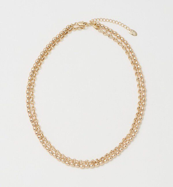 BEAUTY&YOUTH UNITED ARROWS「2連 ミックスチェーン 3WAY ネックレス」|ネックレス|GOLD