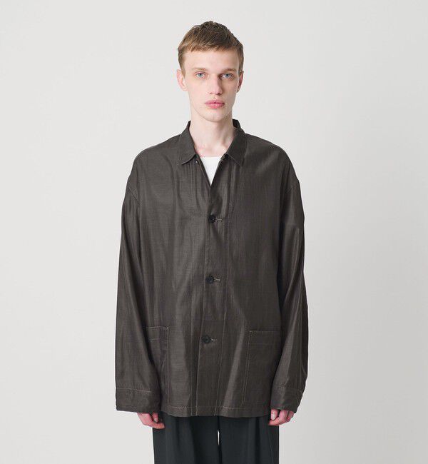 MONKEY TIME「キュプラ コットン フィブリル カバーオール シャツ」|その他|DK.GRAY