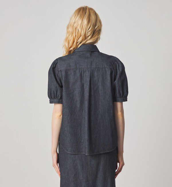 STEVEN ALAN「＜Steven Alan＞ライトオンスデニム パフスリーブ シャツ」|シャツ・ブラウス|
