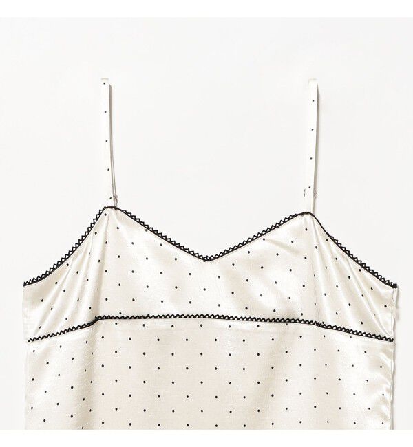 Ray BEAMS 「サテン ドット キャミワンピース」|ワンピース|