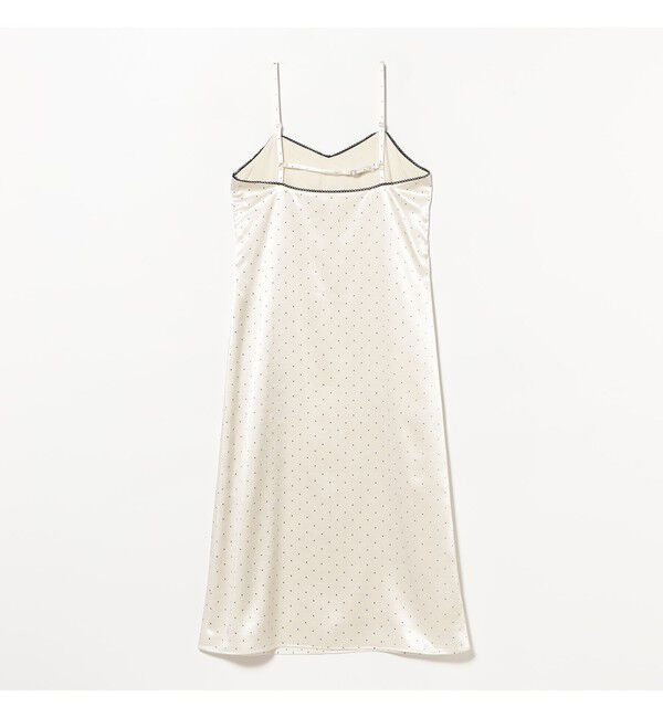 Ray BEAMS 「サテン ドット キャミワンピース」|ワンピース|