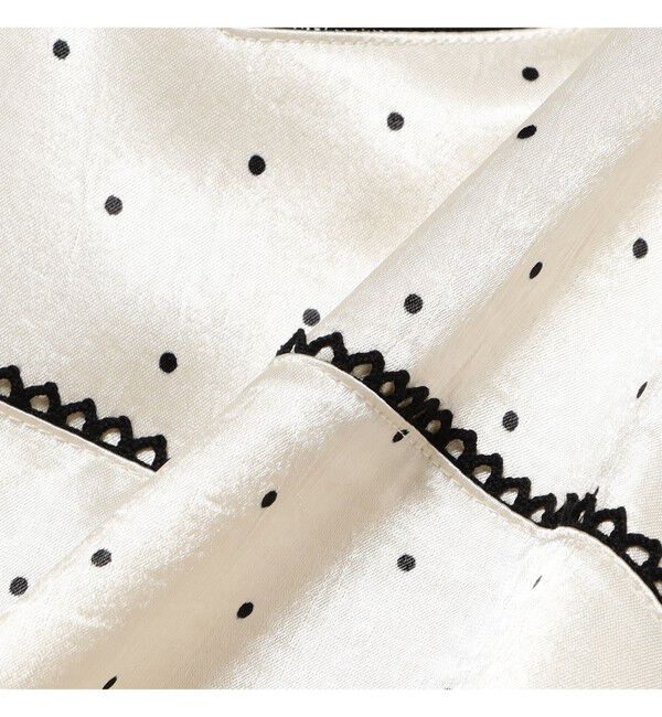 Ray BEAMS 「サテン ドット キャミワンピース」|ワンピース|