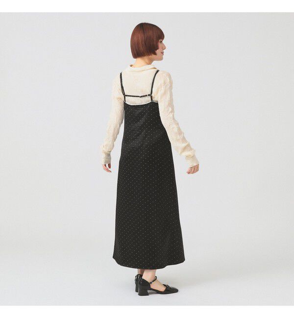 Ray BEAMS 「サテン ドット キャミワンピース」|ワンピース|