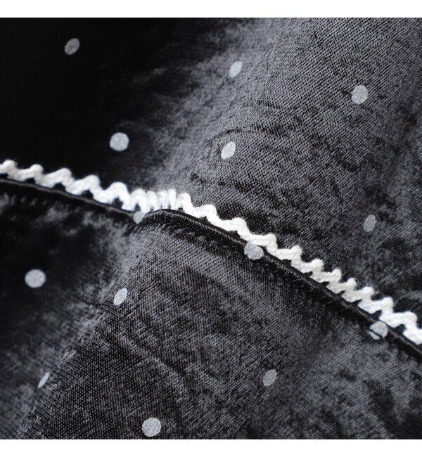 Ray BEAMS 「サテン ドット キャミワンピース」|ワンピース|