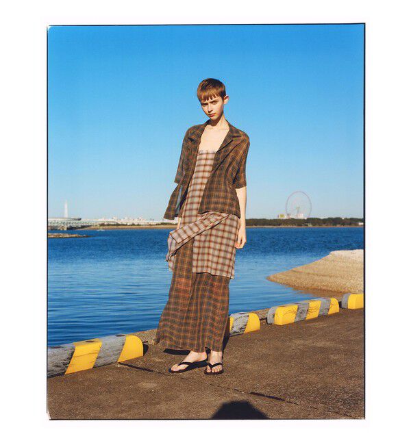 BEAMSBOY「maturely / ボイル チェック 5スリーブ シャツ」|シャツ・ブラウス|