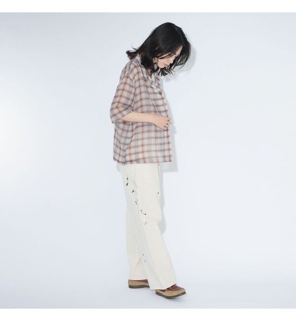 BEAMSBOY「maturely / ボイル チェック 5スリーブ シャツ」|シャツ・ブラウス|