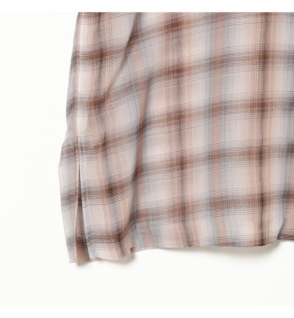 BEAMSBOY「maturely / ボイル チェック 5スリーブ シャツ」|シャツ・ブラウス|