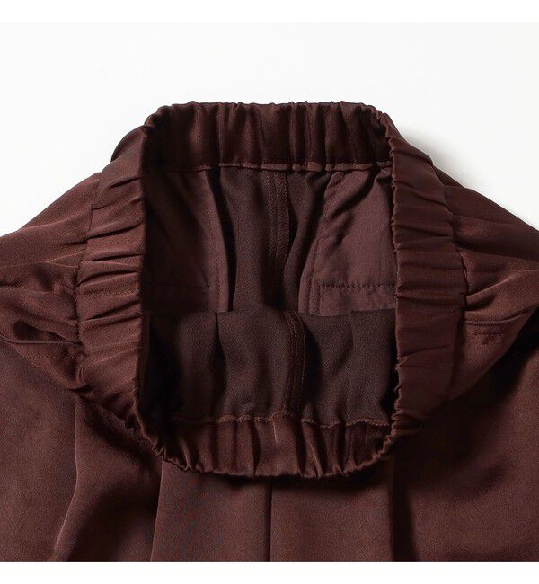 Ray BEAMS 「サテン ギャザー イージー パンツ」|チノ|