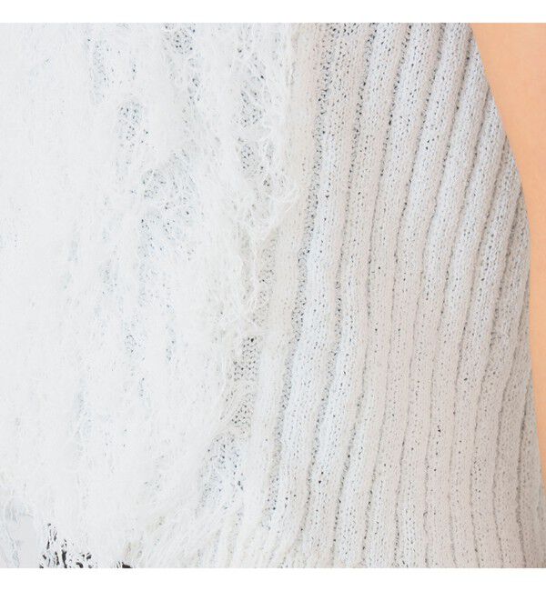 Ray BEAMS 「フリンジ Vネック ベスト」|ベスト・ジレ|