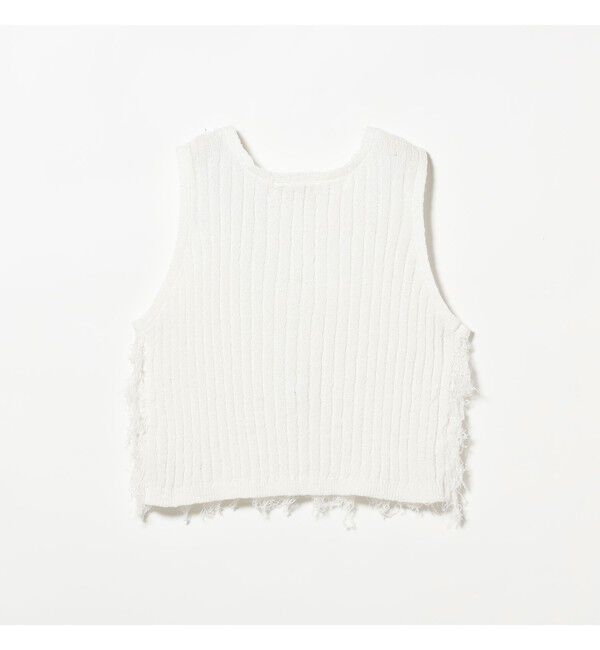 Ray BEAMS 「フリンジ Vネック ベスト」|ベスト・ジレ|