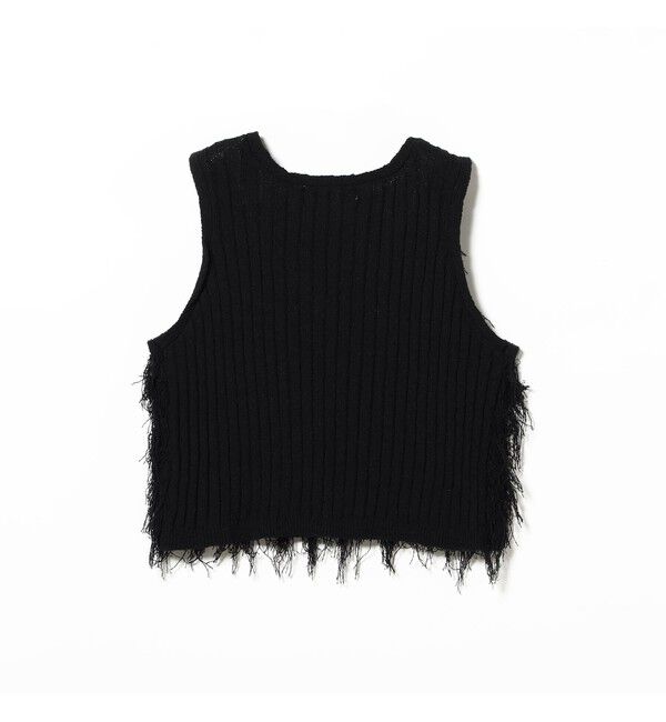 Ray BEAMS 「フリンジ Vネック ベスト」|ベスト・ジレ|
