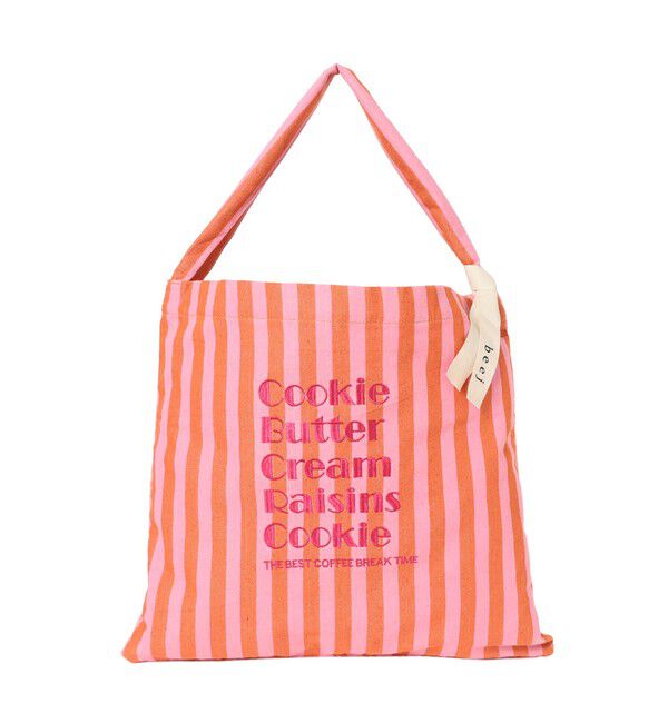 Ray BEAMS 「【別注】beej / 刺繍 ストライプ トート バッグ」|トートバッグ|