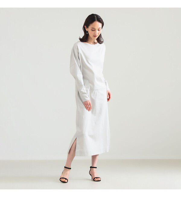 Demi-Luxe BEAMS 「【別注】スタイリスト佐藤佳菜子 &times; SLOANE / 淑女のロンT ワンピース」|ワンピース|LIGHTGREY