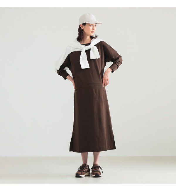 Demi-Luxe BEAMS 「【別注】スタイリスト佐藤佳菜子 &times; SLOANE / 淑女のロンT ワンピース」|ワンピース|BROWN
