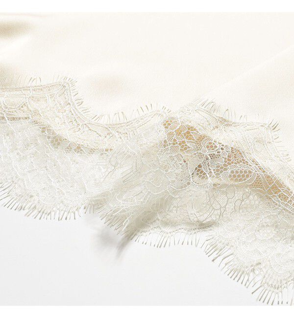 Ray BEAMS 「レース トリム サテン キャミソール」|シャツ・ブラウス|