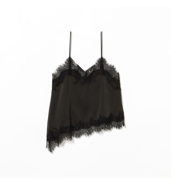 Ray BEAMS 「レース トリム サテン キャミソール」|シャツ・ブラウス|