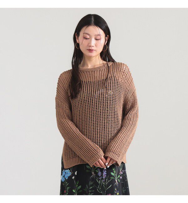 Demi-Luxe BEAMS 「3ゲージ コットン メッシュ プルオーバー」|ニット・セーター|