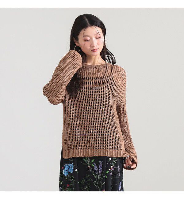 Demi-Luxe BEAMS 「3ゲージ コットン メッシュ プルオーバー」|ニット・セーター|