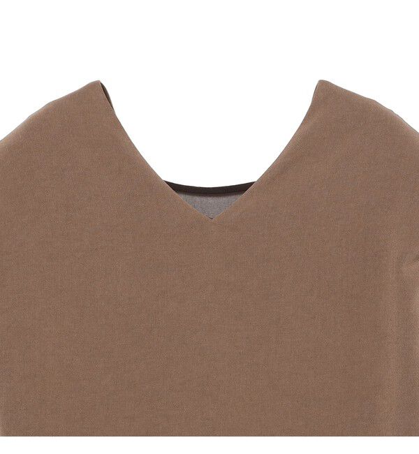 Demi-Luxe BEAMS 「Vネック バック シアーワンピース」|ワンピース|