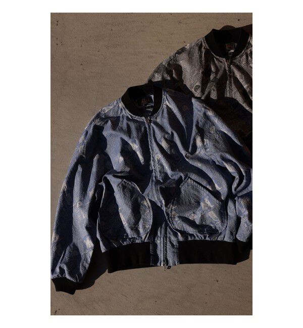 BEAMS PLUS「Sports Blouson Newspaper Jacquard」|ブルゾン・スタジャン|