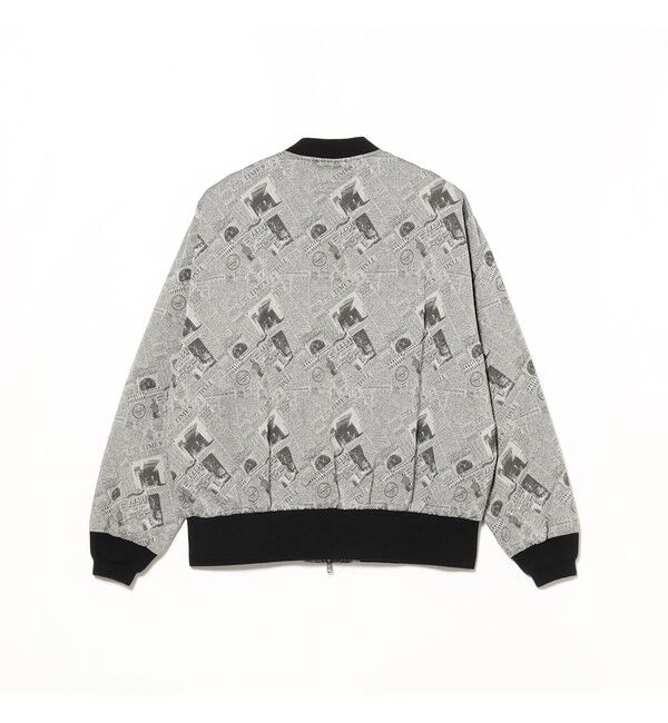 BEAMS PLUS「Sports Blouson Newspaper Jacquard」|ブルゾン・スタジャン|