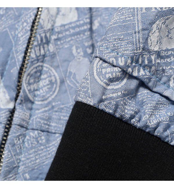 BEAMS PLUS「Sports Blouson Newspaper Jacquard」|ブルゾン・スタジャン|