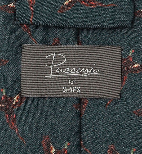 SHIPS「Puccini: シルク ウール ハンチング プリント ネクタイ」|ネクタイ・蝶ネクタイ|