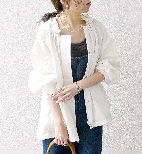 SHIPS any「SHIPS any:〈手洗い可能〉ワッシャー ストレッチ マウンテンパーカー」|ブルゾン・スタジャン|