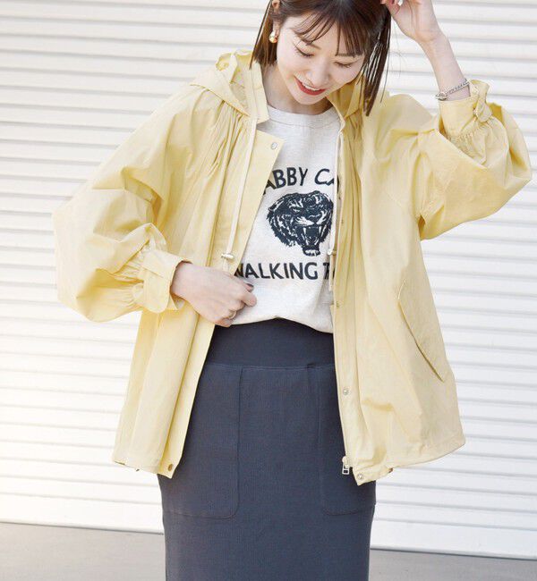 SHIPS any「SHIPS any:〈手洗い可能〉ワッシャー ストレッチ マウンテンパーカー」|ブルゾン・スタジャン|イエロー