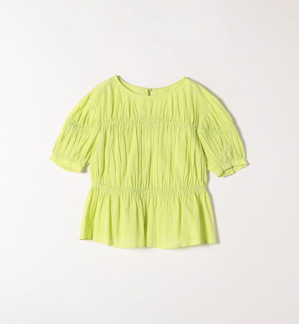 SHIPS any「SHIPS any:〈洗濯機可能〉コード リボン パフスリーブ ブラウス」|シャツ・ブラウス|