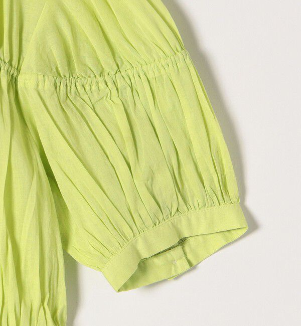 SHIPS any「SHIPS any:〈洗濯機可能〉コード リボン パフスリーブ ブラウス」|シャツ・ブラウス|