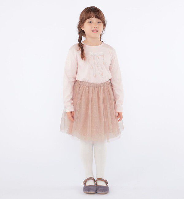 SHIPS KIDS「SHIPS KIDS:100～130cm / チュール スカート」|フレア|