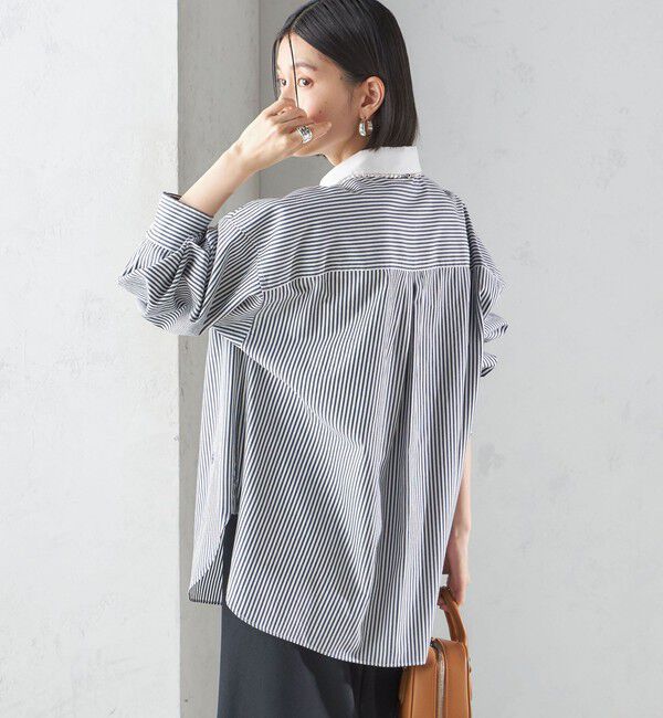 SHIPS for women「〈洗濯機可能〉ピン オックス 刺繍 シャツ」|シャツ・ブラウス|