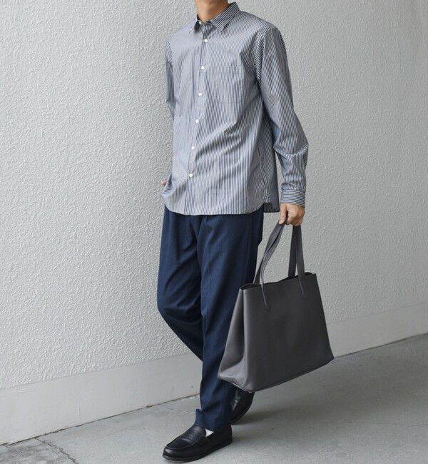 SHIPS any「SHIPS any: スプリット レザー トートバッグ (クラッチバッグ付き) 26SS◆」|トートバッグ|