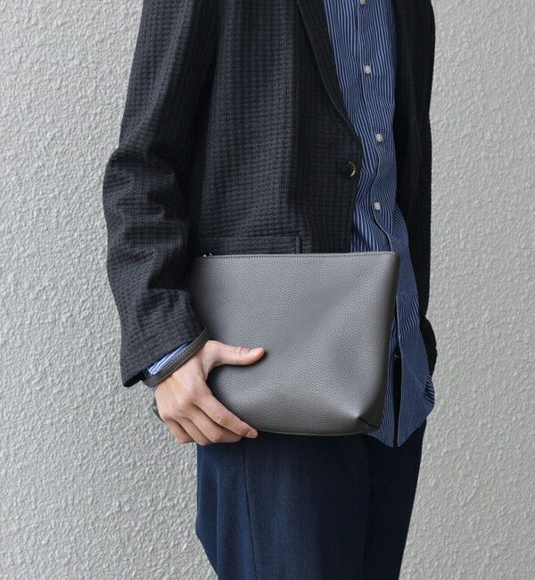 SHIPS any「SHIPS any: スプリット レザー トートバッグ (クラッチバッグ付き) 26SS◆」|トートバッグ|