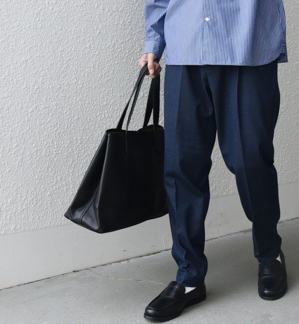 SHIPS any「SHIPS any: スプリット レザー トートバッグ (クラッチバッグ付き) 26SS◆」|トートバッグ|