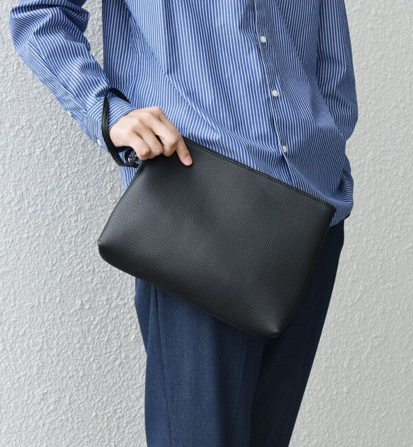 SHIPS any「SHIPS any: スプリット レザー トートバッグ (クラッチバッグ付き) 26SS◆」|トートバッグ|