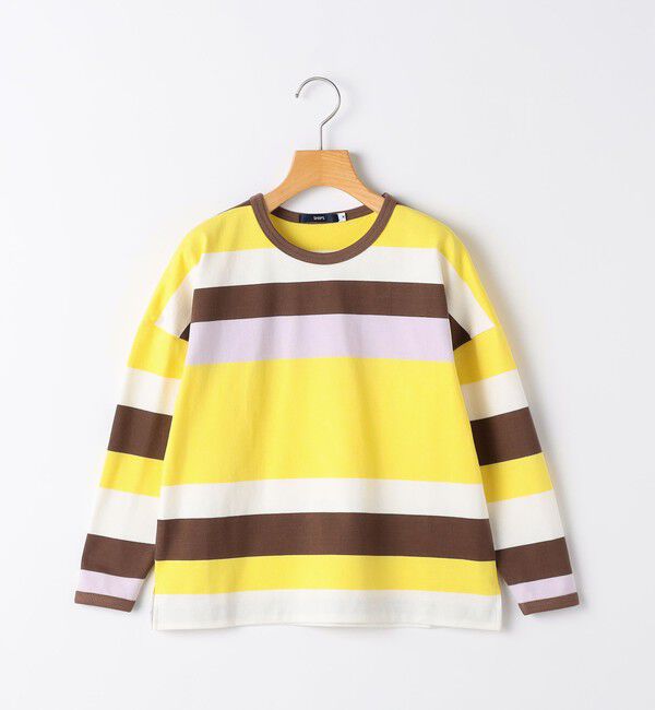 SHIPS KIDS「SHIPS KIDS:100～125cm/ マルチ ボーダー ロングスリーブ Tシャツ」|Tシャツ・カットソー|