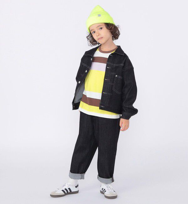 SHIPS KIDS「SHIPS KIDS:100～125cm/ マルチ ボーダー ロングスリーブ Tシャツ」|Tシャツ・カットソー|