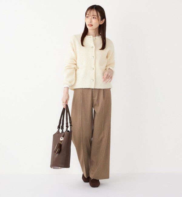 SHIPS Colors 「SHIPS Colors:〈洗濯機可能〉裏起毛 チェック ワイド パンツ」|その他|