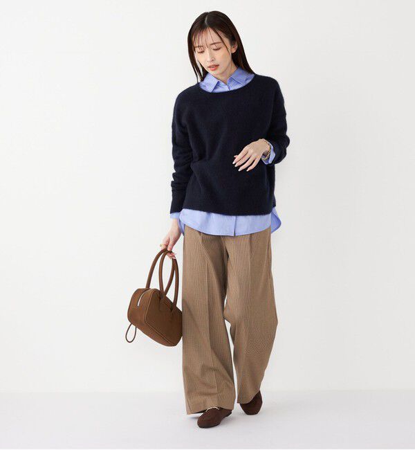 SHIPS Colors 「SHIPS Colors:〈洗濯機可能〉裏起毛 チェック ワイド パンツ」|その他|