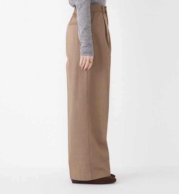 SHIPS Colors 「SHIPS Colors:〈洗濯機可能〉裏起毛 チェック ワイド パンツ」|その他|