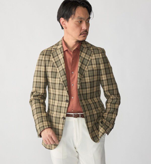 SHIPS「SHIPS: ウォッシュド リネン ワンピースカラー ソリッド シャツ」|シャツ・ブラウス|