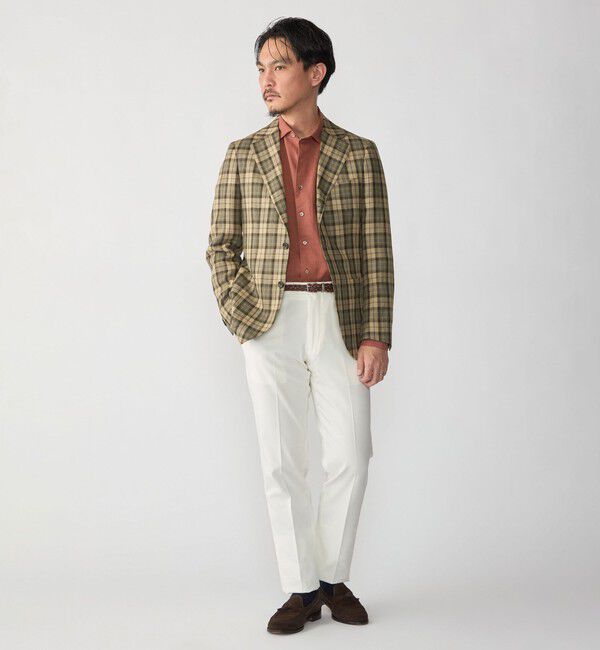 SHIPS「SHIPS: ウォッシュド リネン ワンピースカラー ソリッド シャツ」|シャツ・ブラウス|