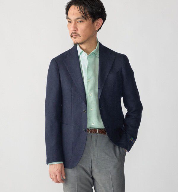 SHIPS「SHIPS: ウォッシュド リネン ワンピースカラー ソリッド シャツ」|シャツ・ブラウス|