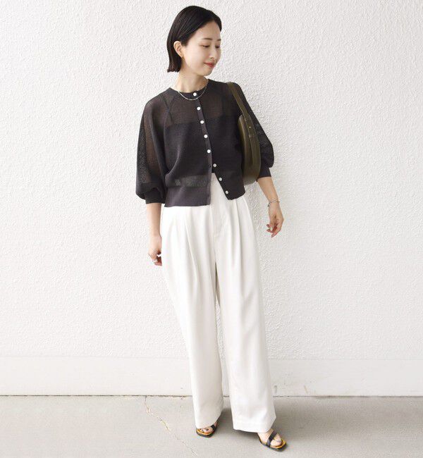 SHIPS for women「《予約》〈手洗い可能〉16G カーディガン」|カーディガン|